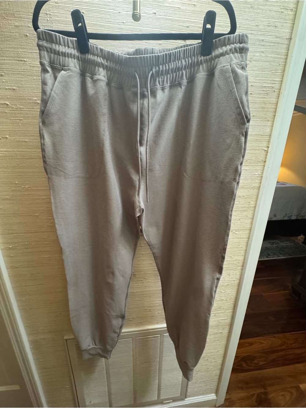 Beyond Yoga: Men’s Jogger Pants - XL Taupe Mushroom Athleisure Lounge Pants